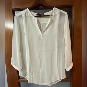 Ivory silk blouse